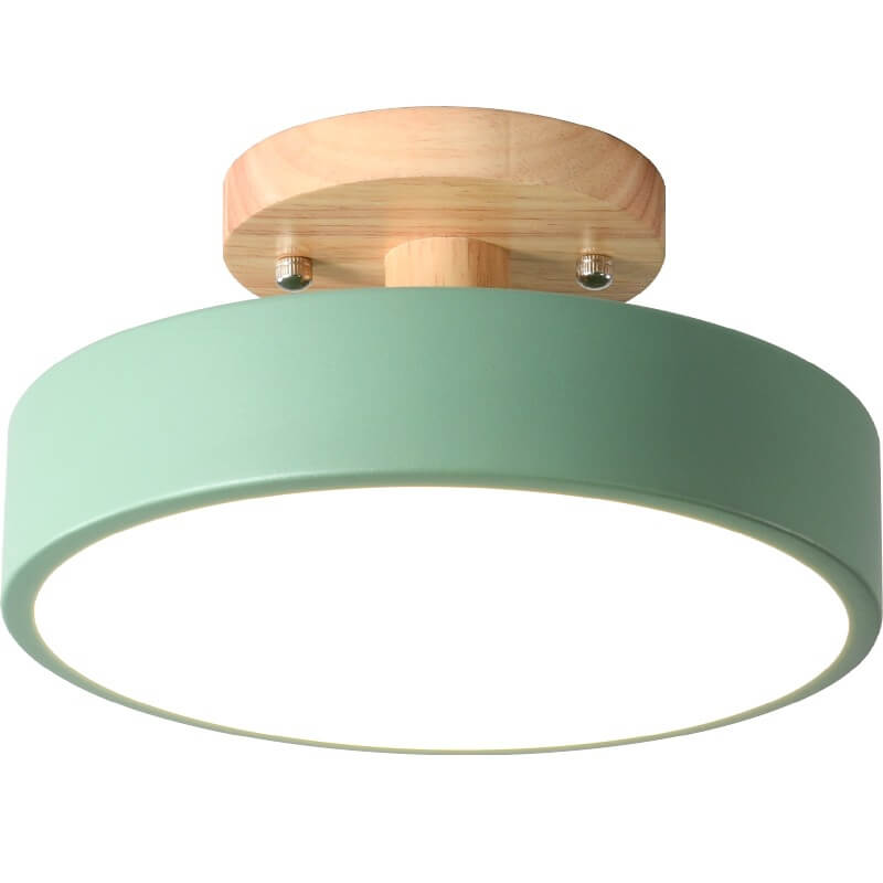 Runde LED-Halbunterputz-Deckenleuchte