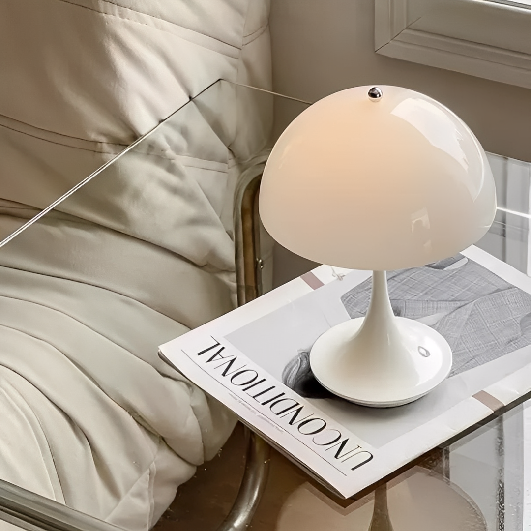 Luma – Originelle Pilz-Tischlampe mit USB-Ladung