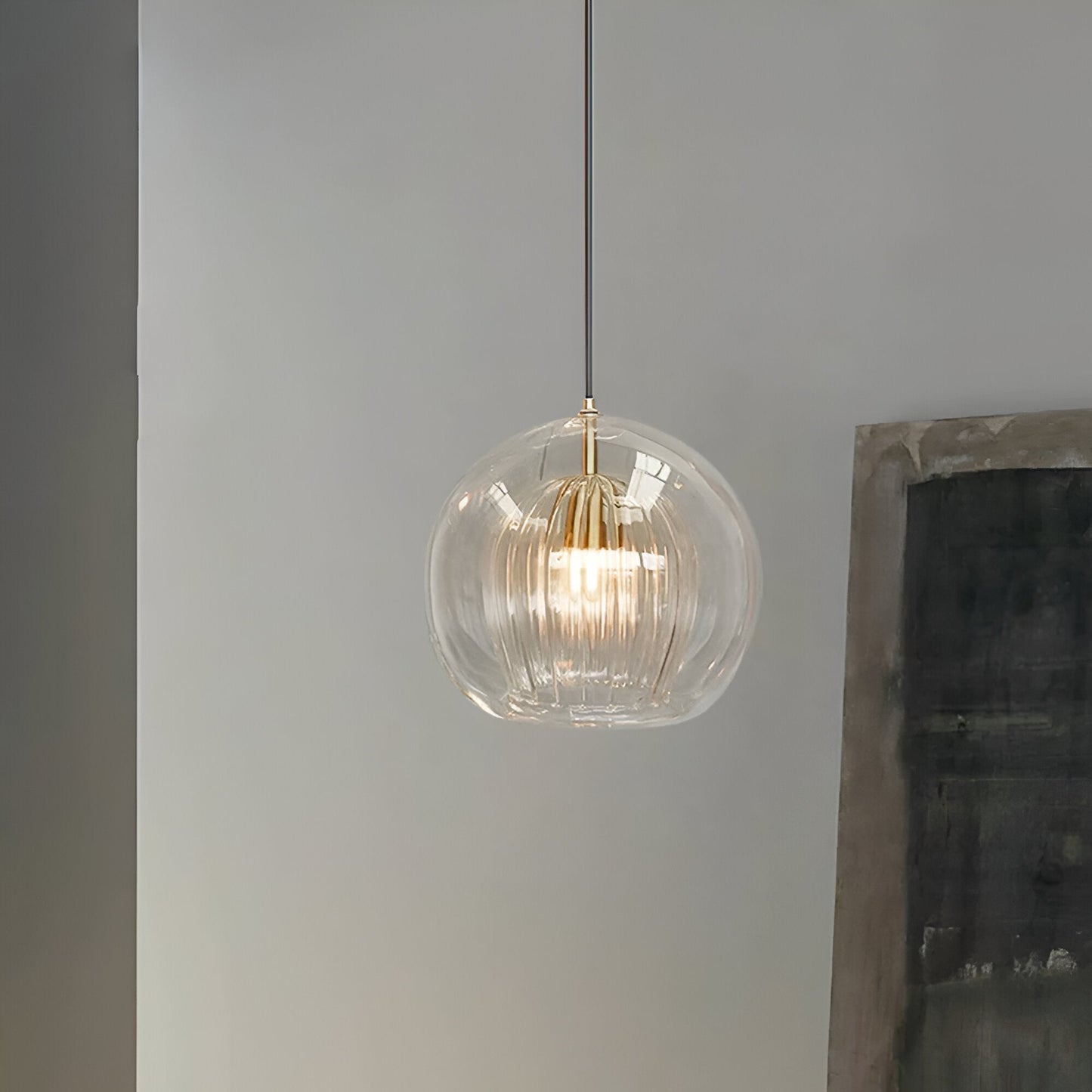Pia – Schlichte Glas-Hängelampe