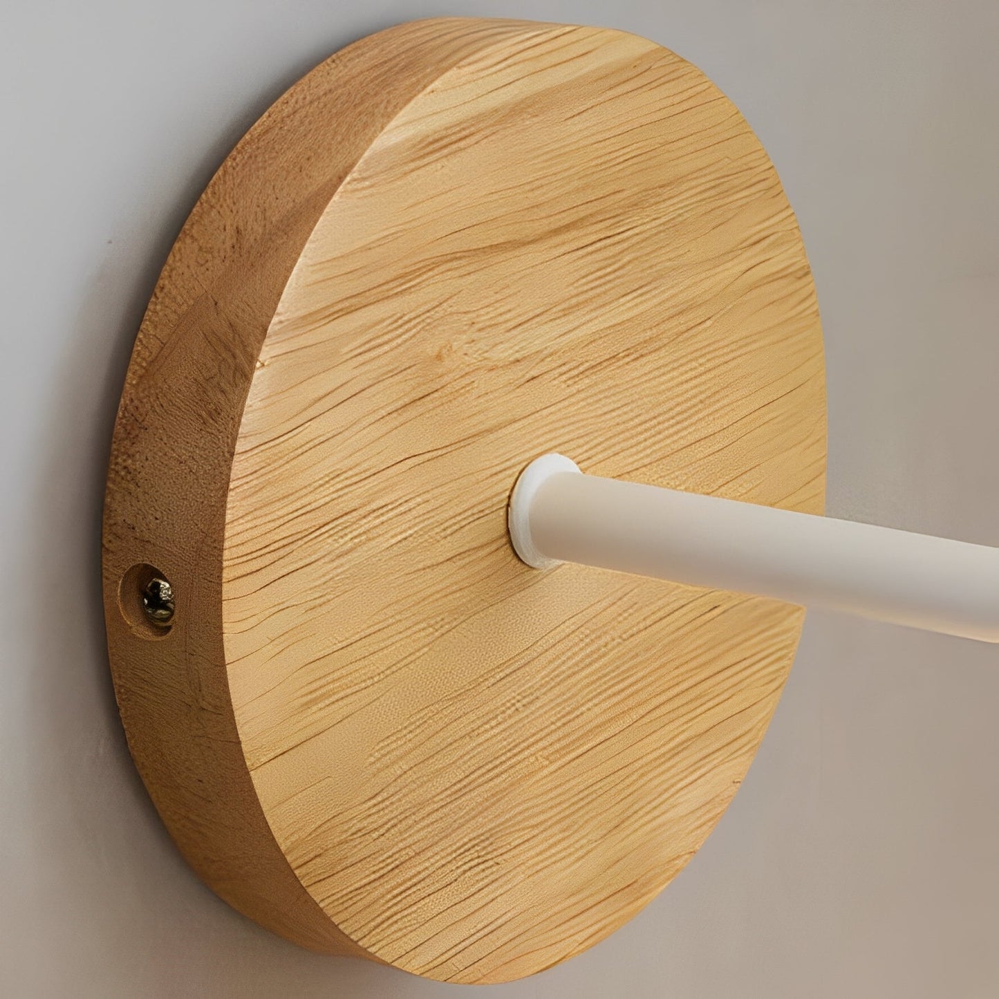 Elian – Halbkreis-Holzwandlampe