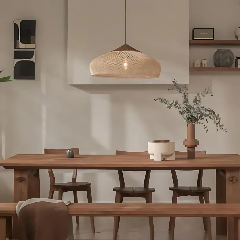 Ella – Asiatische Rattan-Deckenlampe