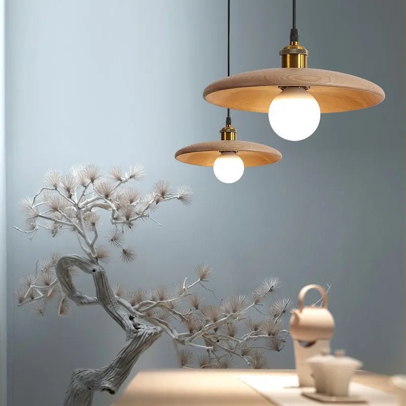 Elha – Lampe aus echtem Holz und Metall