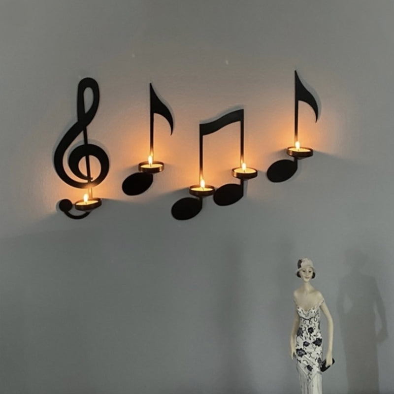 MelodyGlow – Wandlampe in Musiknotenform