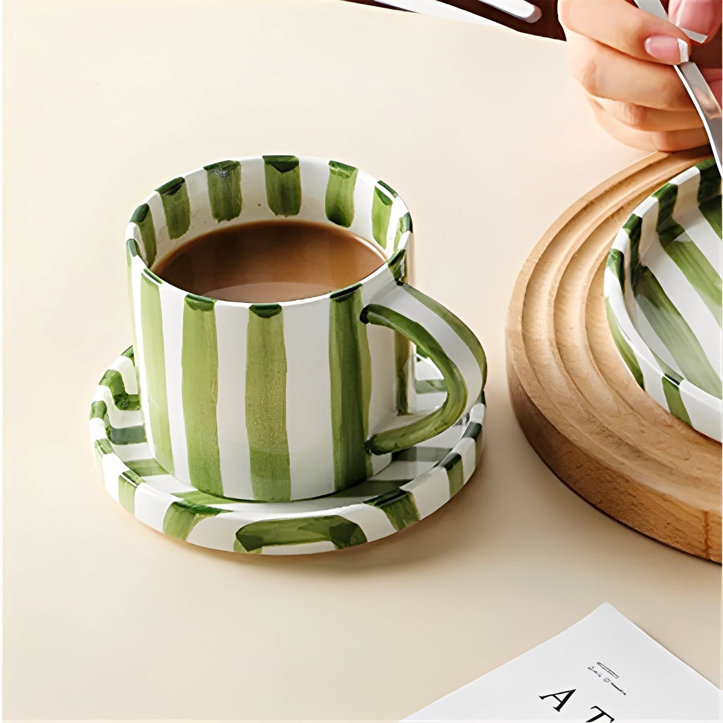 Elena – Retro Keramik Kaffeetasse