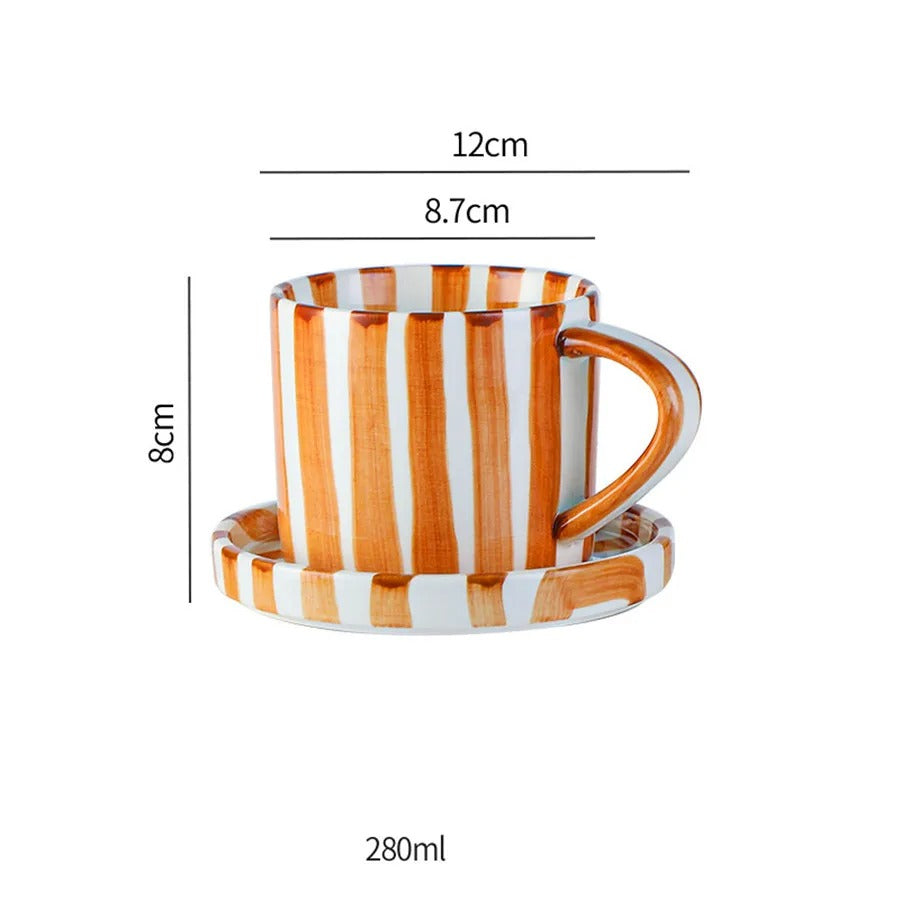 Elena – Retro Keramik Kaffeetasse