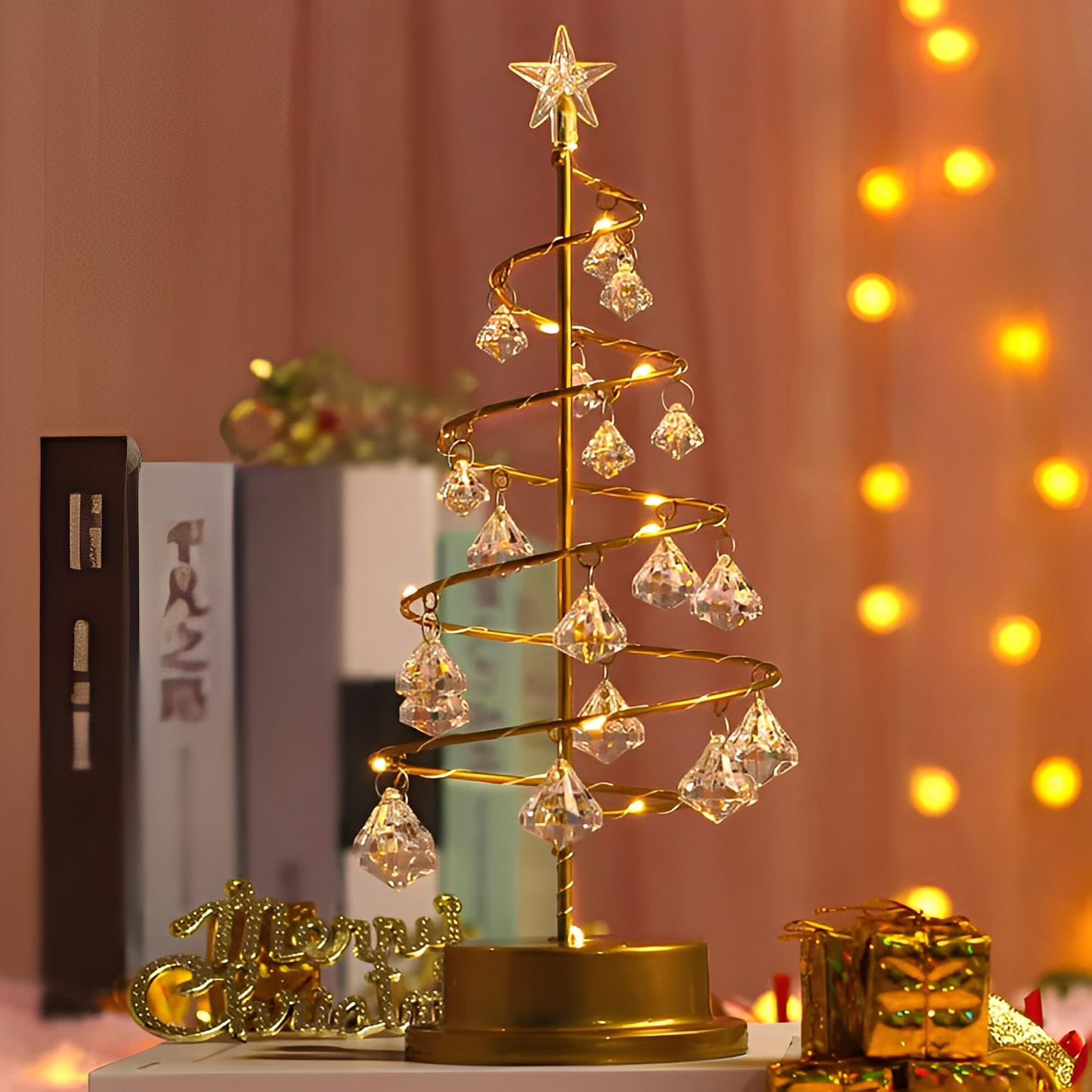 Yamira – Kristall Weihnachtsbaum LED-Lichterkette