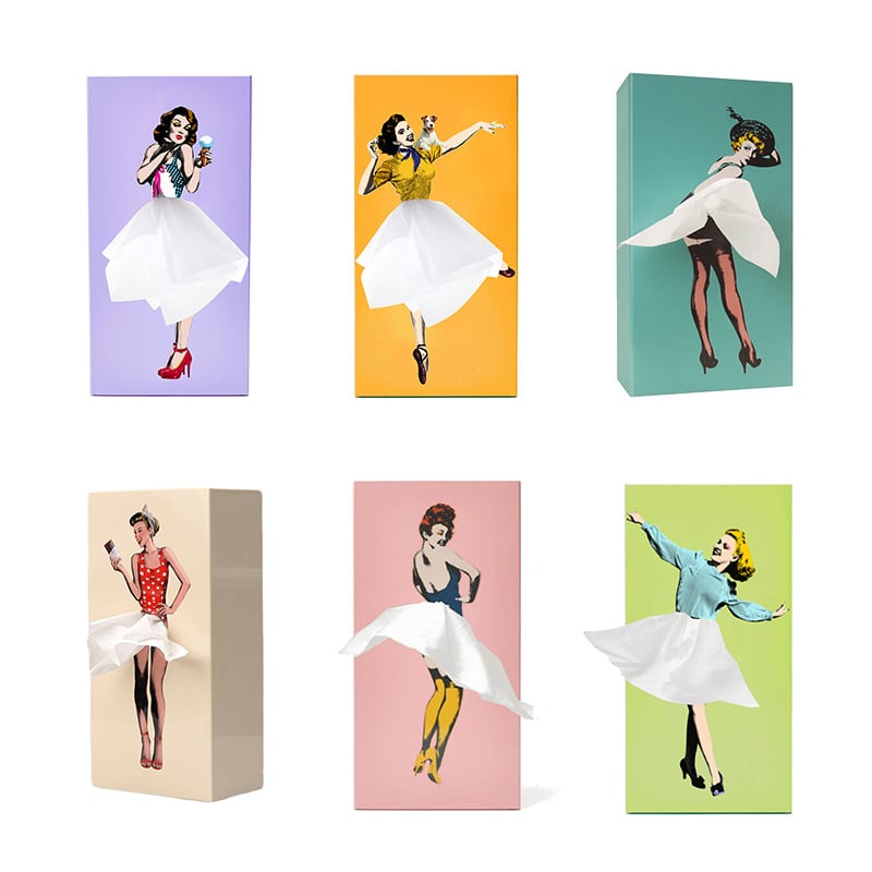 Taschentuchspender Fliegender Rock – Design-Highlight