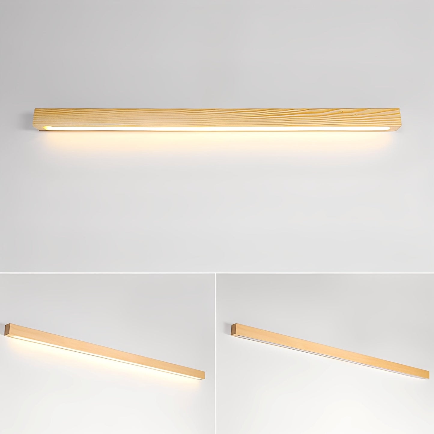 Muto – Lineare Holz-Wandlampe