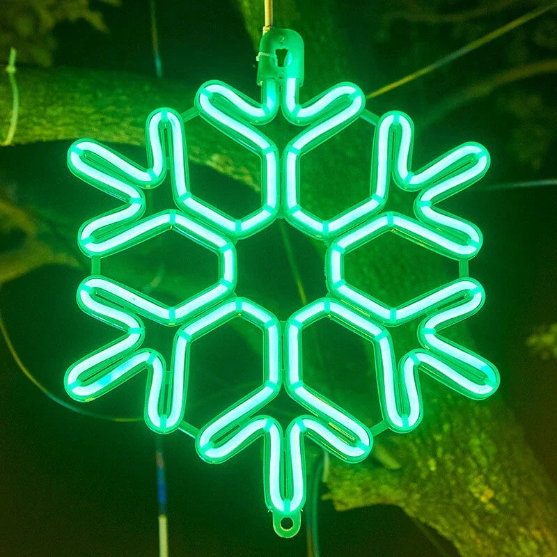 Frostella – LED Licht in Schneeflockenform für festliche Außen-Weihnachtsdekoration