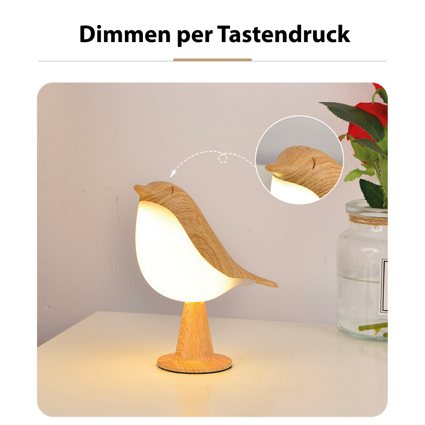 MissBird – Verspielte Vogel-Lampe mit sanfter Beleuchtung