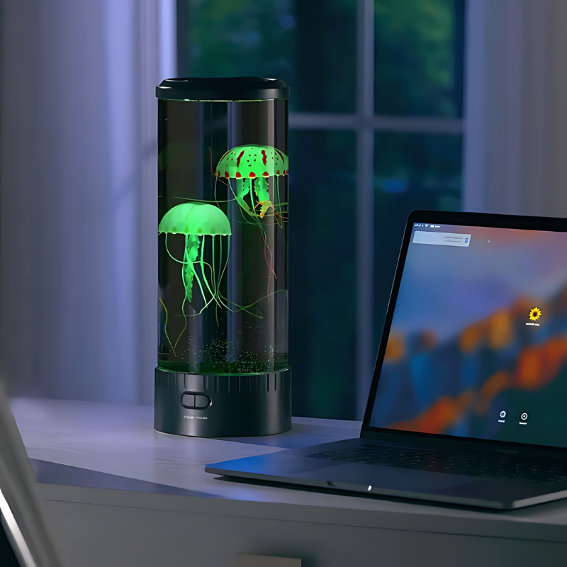 Lunaflow – LED-Tischlampe mit Quallen für zauberhafte Momente