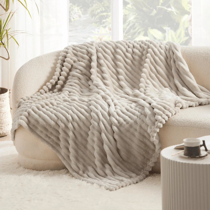 Nola – Dicke Flanell-Decke im skandinavischen Stil