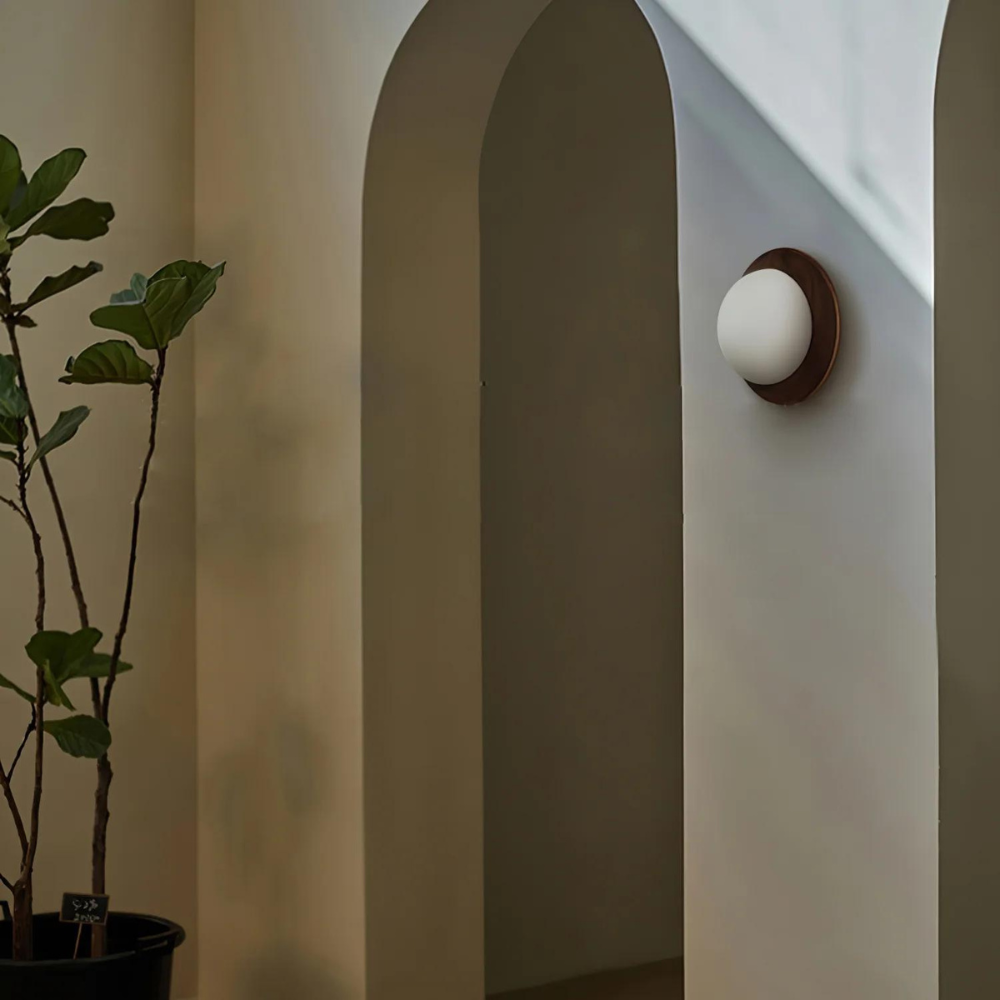 Miley – Nordische Tangyuan Holz-Wandlampe