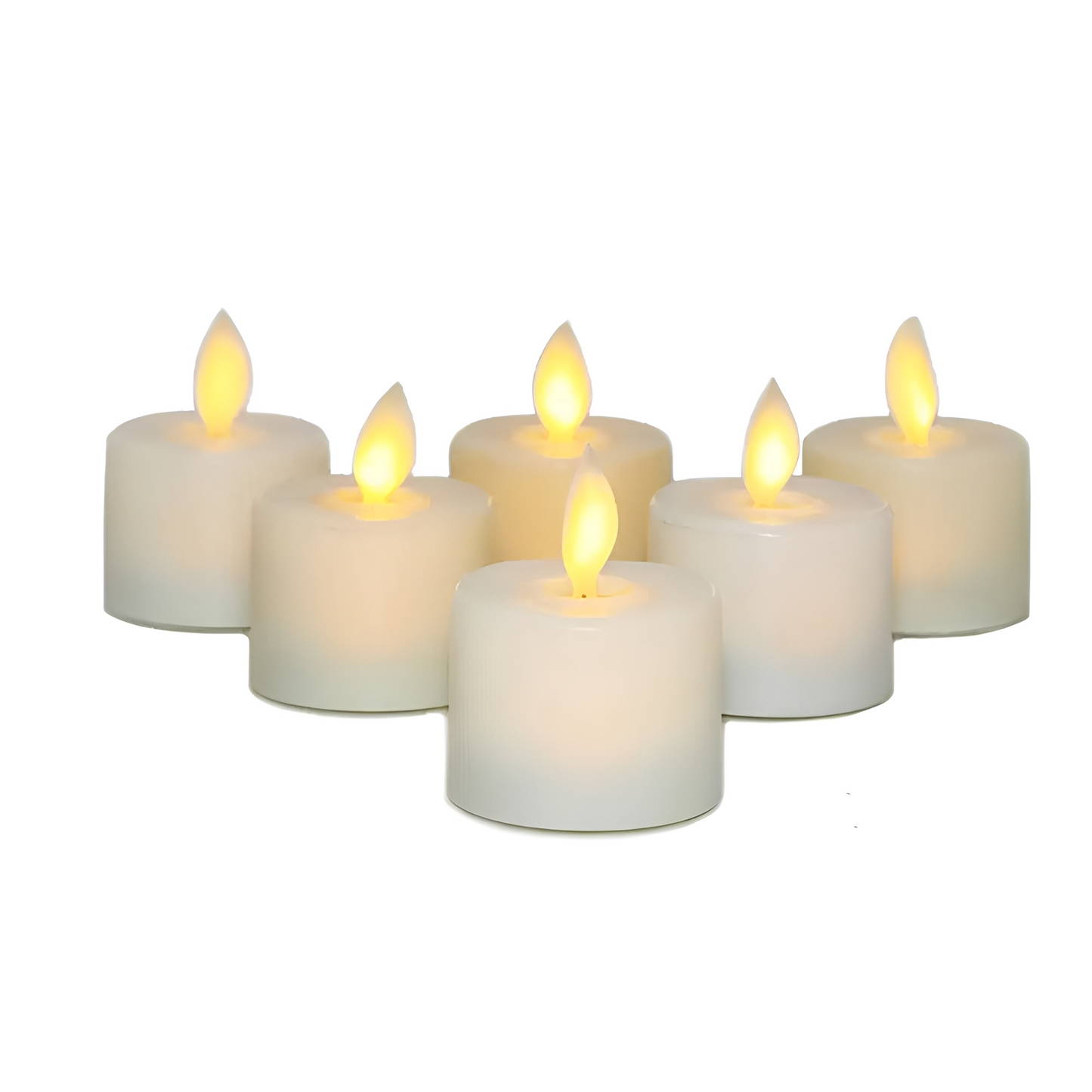GlowLite – Bewegliche LED-Teelichtkerze in Beige