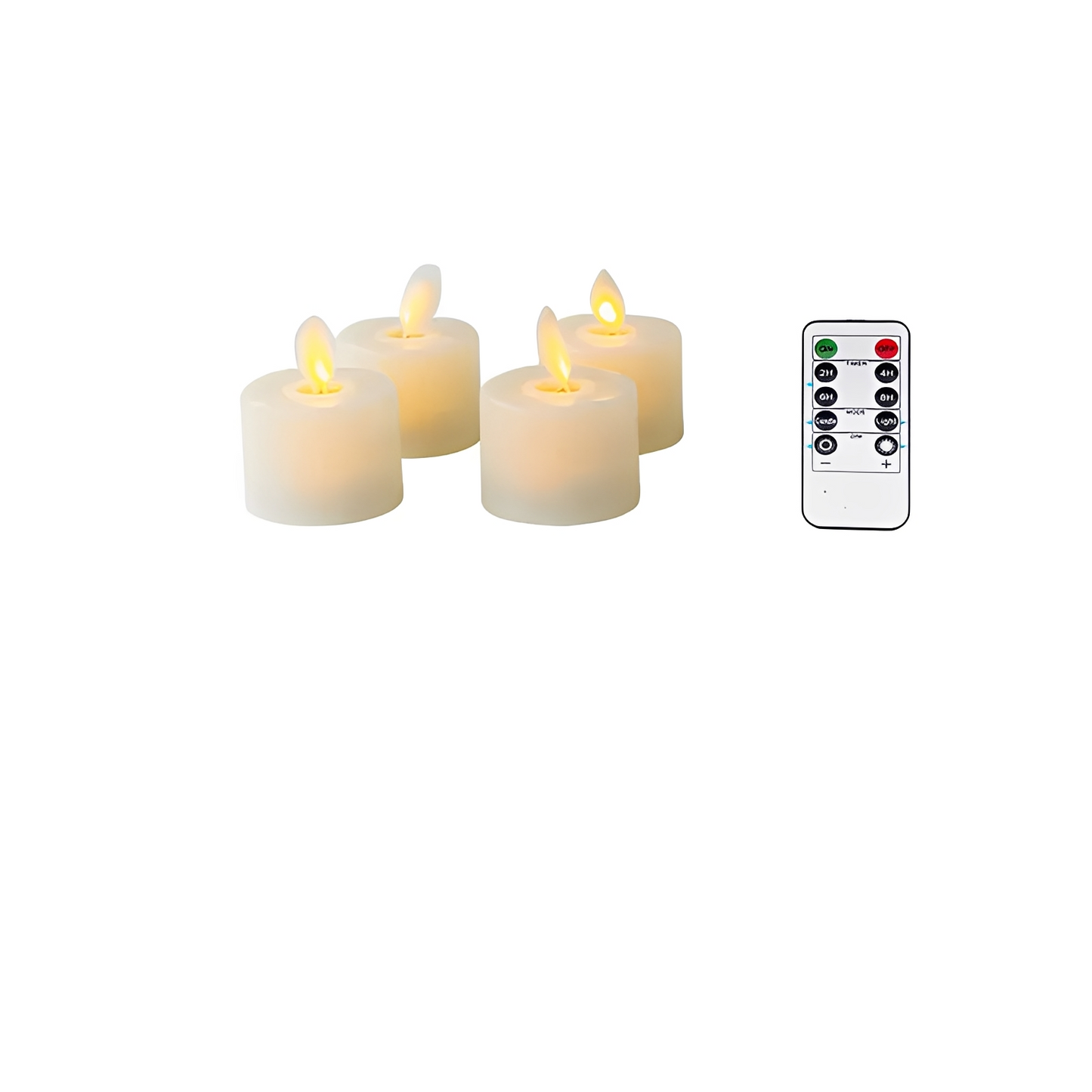 GlowLite – Bewegliche LED-Teelichtkerze in Beige