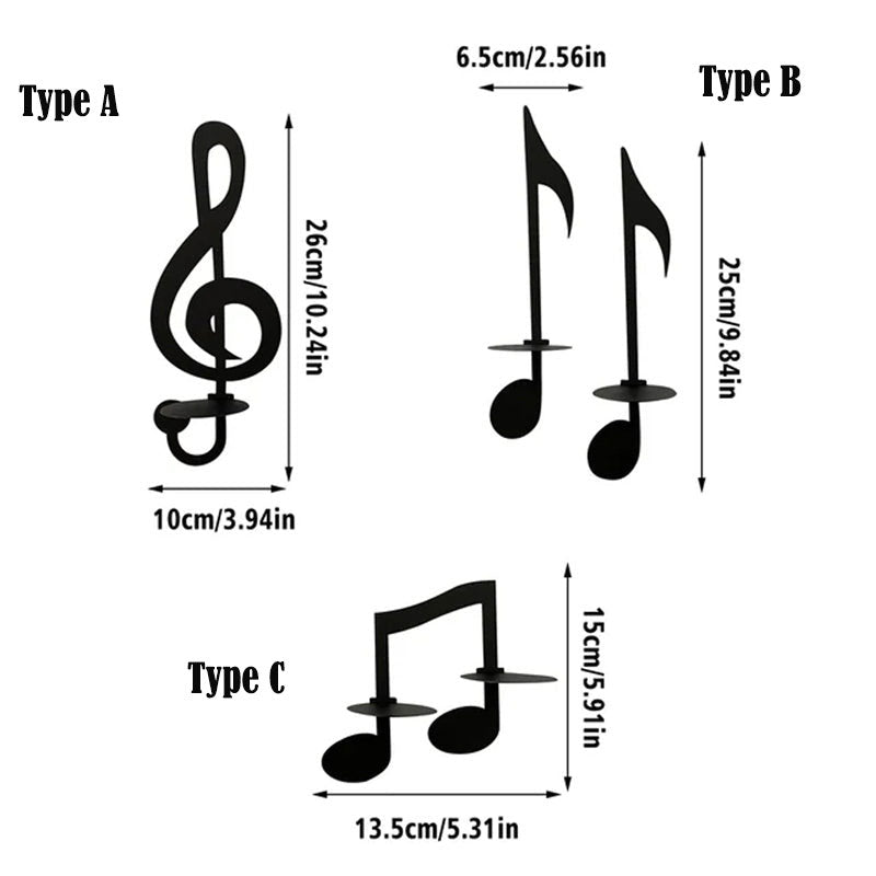 MelodyGlow – Wandlampe in Musiknotenform