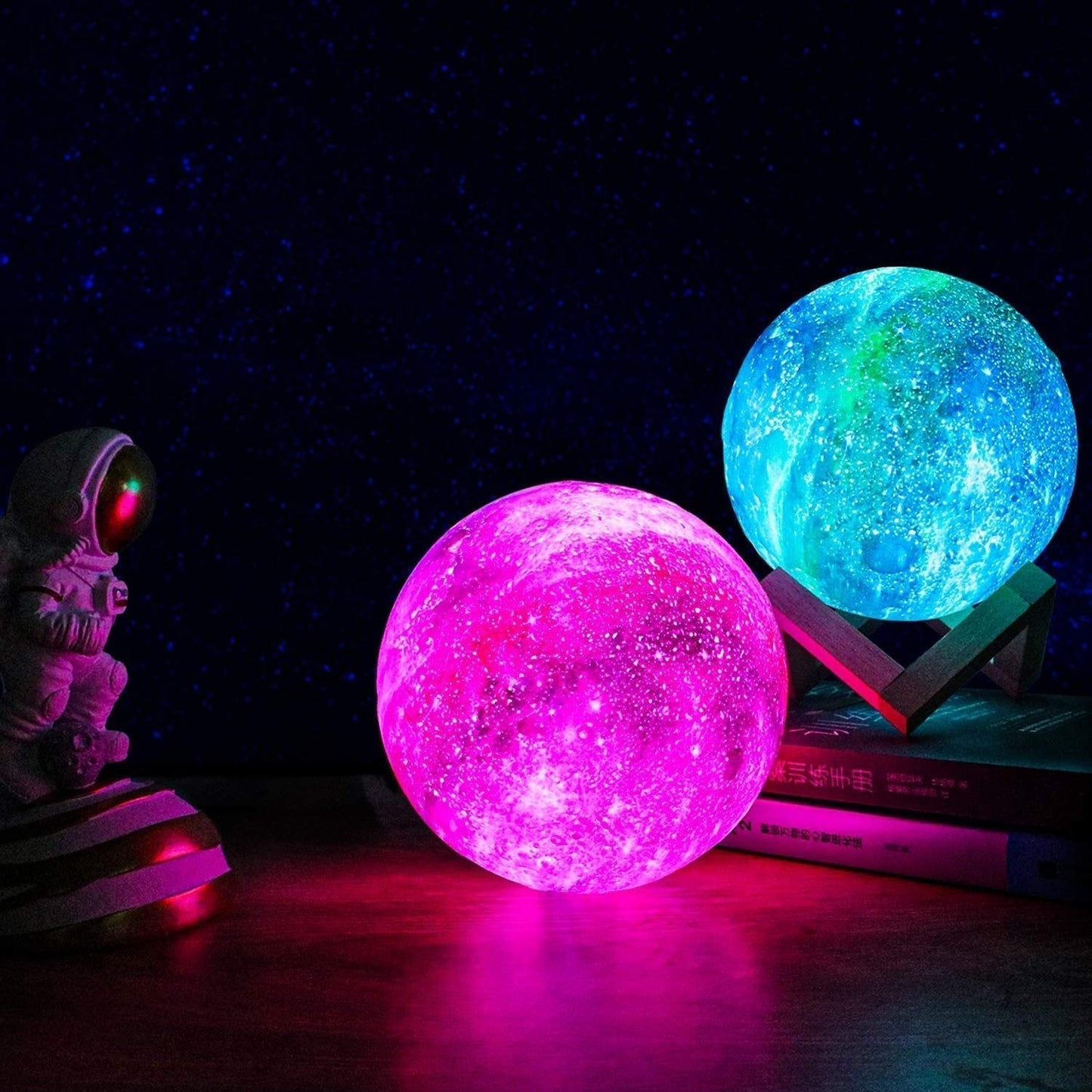 StarAura – Nachtlampe mit Sternenhimmel & Touch-Steuerung