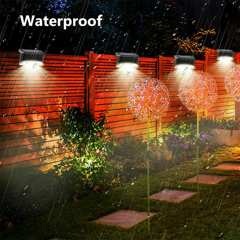 Wetterfeste Solar-Treppenlichter für außen (4er-Set)