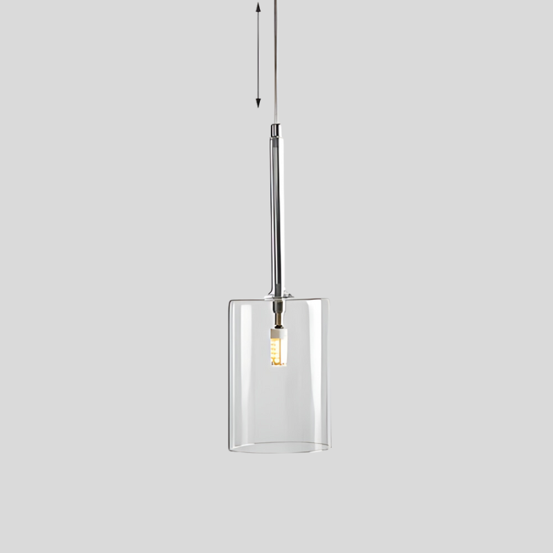 Roger – Moderne Glashängeleuchte für elegante Esszimmerbeleuchtung