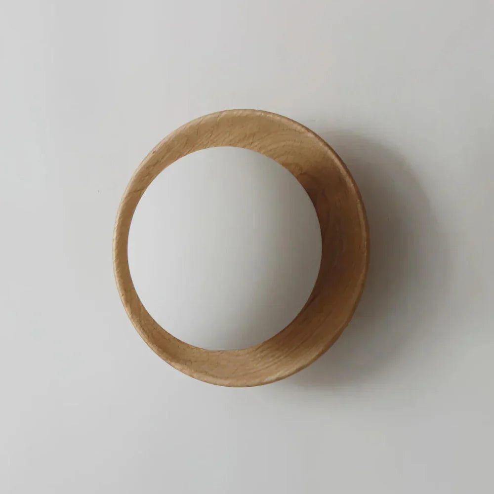 Miley – Nordische Tangyuan Holz-Wandlampe