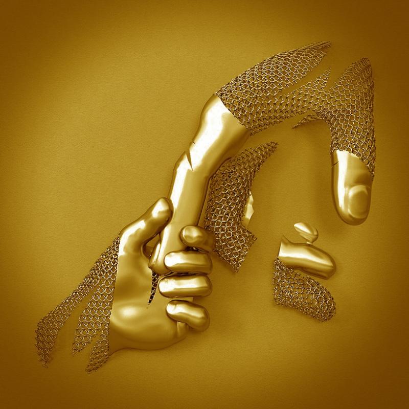 HerzKunst – 3D-Wandbild mit Liebesmotiv