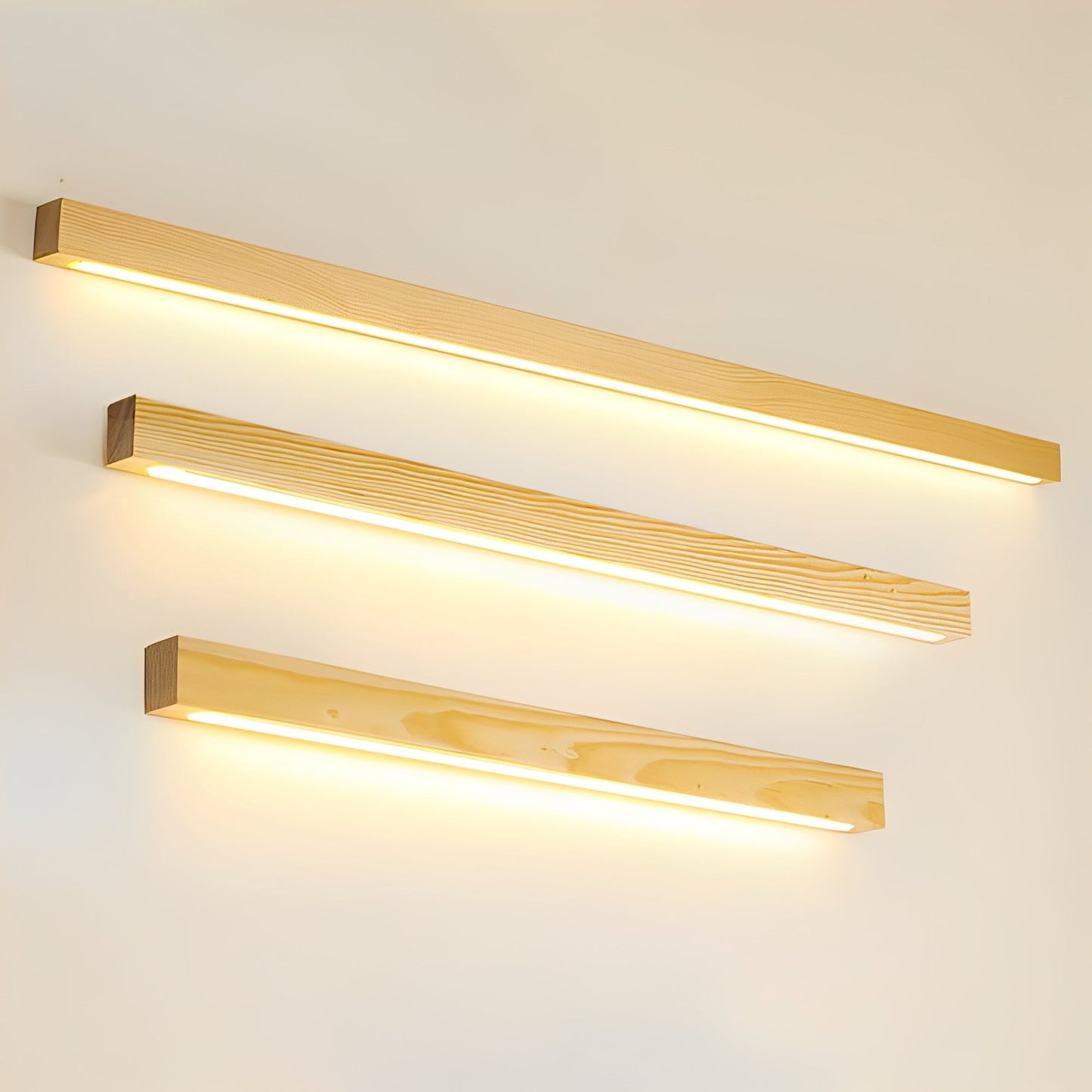 Muto – Lineare Holz-Wandlampe