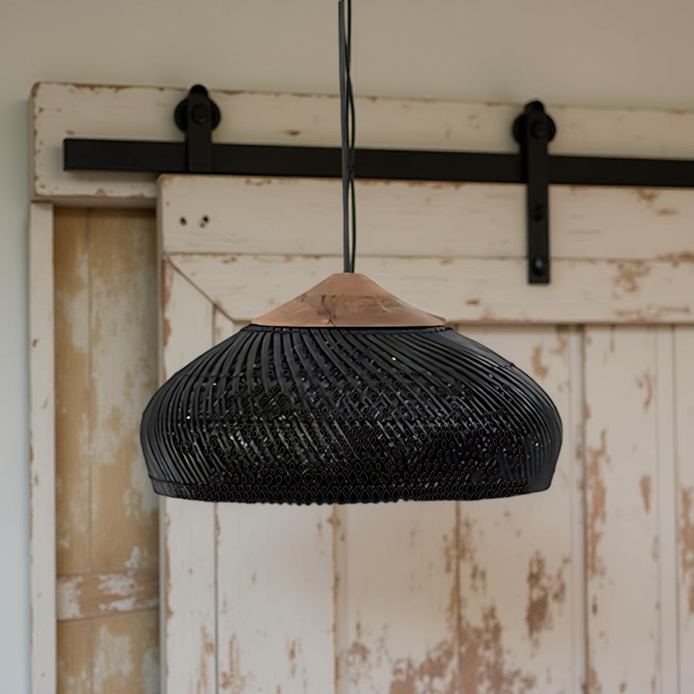 Ella – Asiatische Rattan-Deckenlampe