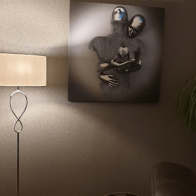 HerzKunst – 3D-Wandbild mit Liebesmotiv