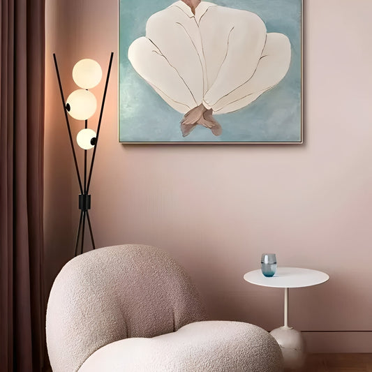 Analie – Schlichte Stehlampe mit Mond-Thema