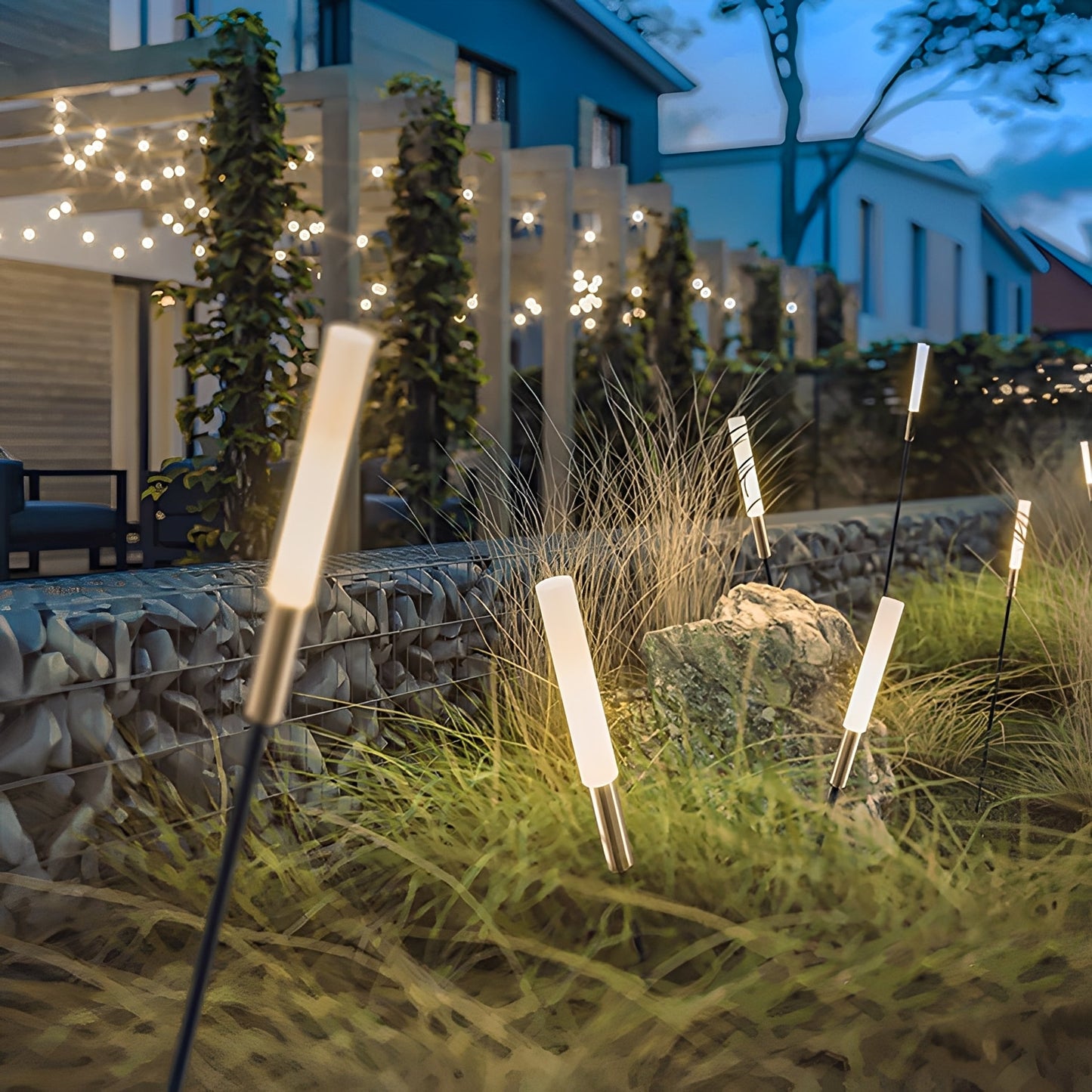 Steven – Solar Schilfrohr Gartenlicht