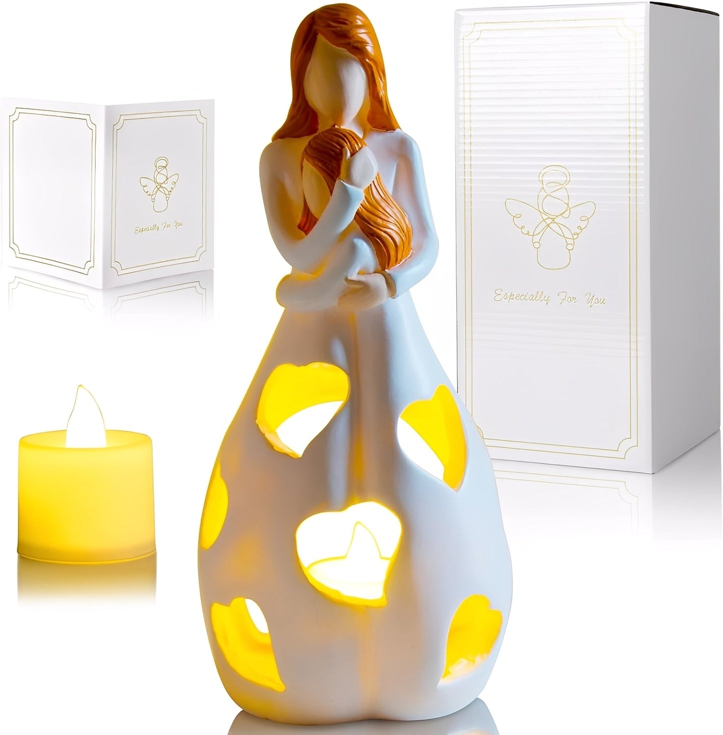 Maria – Rustikale Harz-Kerzenlampe