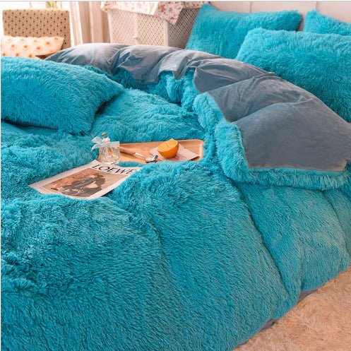 Liora – Kuschelige Winterdecke aus Mink-Velours und Flanell für gemütliche Nächte