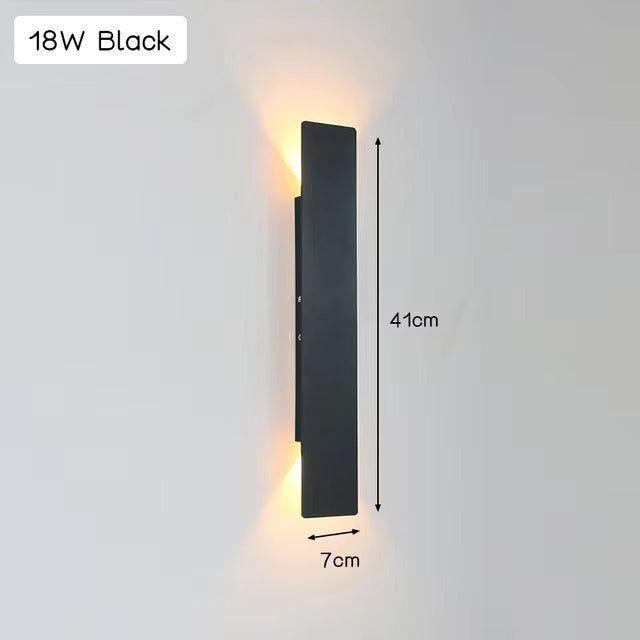 Moderne, minimalistische LED-Wandleuchte