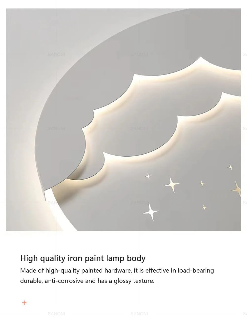 Mond Sterne Nachttisch Wandlampe