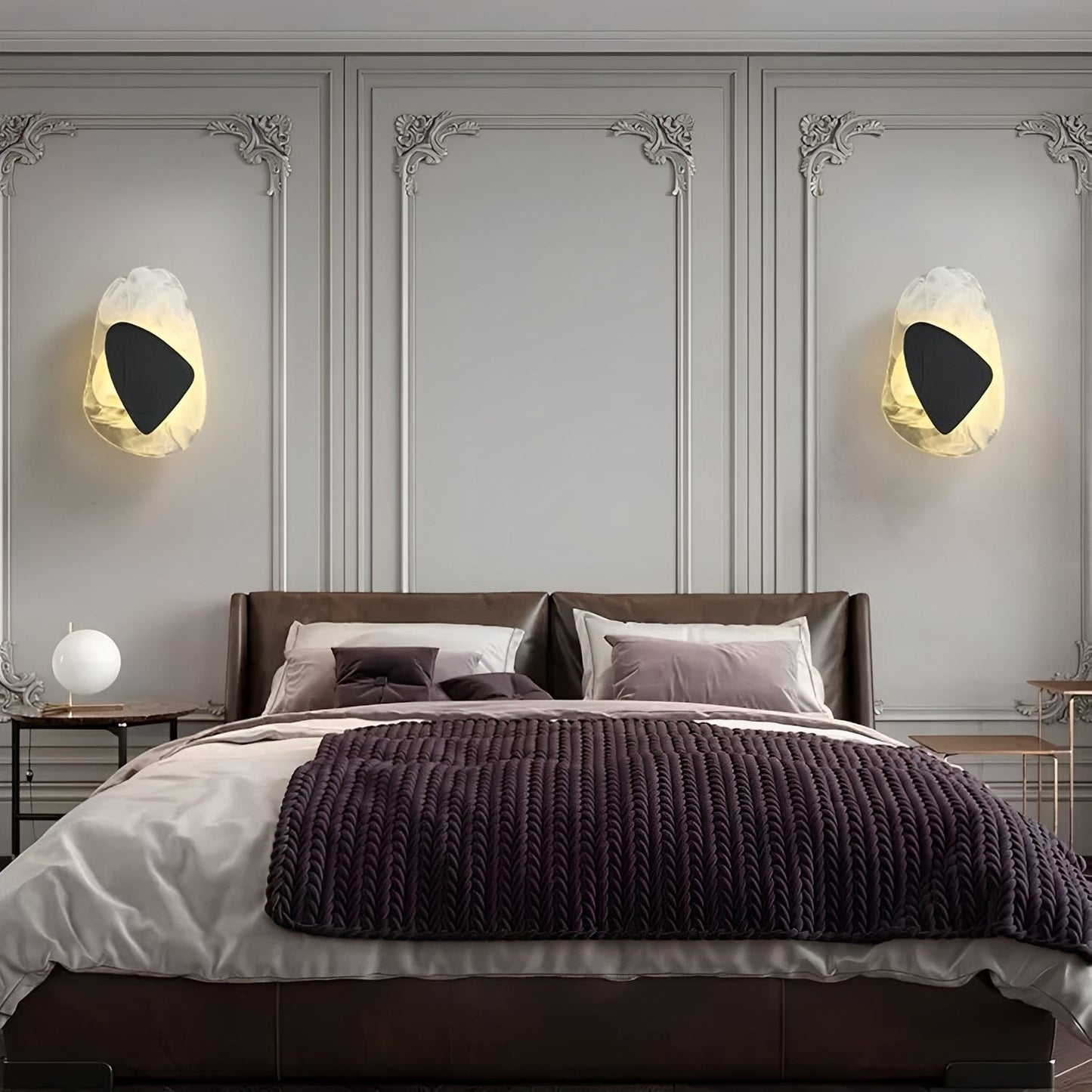 Nila – Moderne LED-Wandlampe aus Glas: Einfache Eleganz mit handgemachtem Design