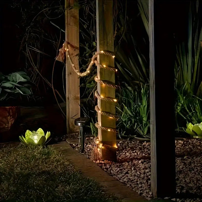 Elias – Magische Seil-Lampe im Rustikalen Stil