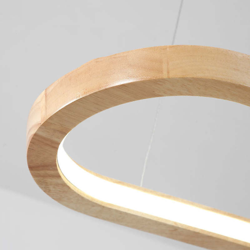 NordicBeam – Moderne LED-Pendelleuchte aus Holz und Metall
