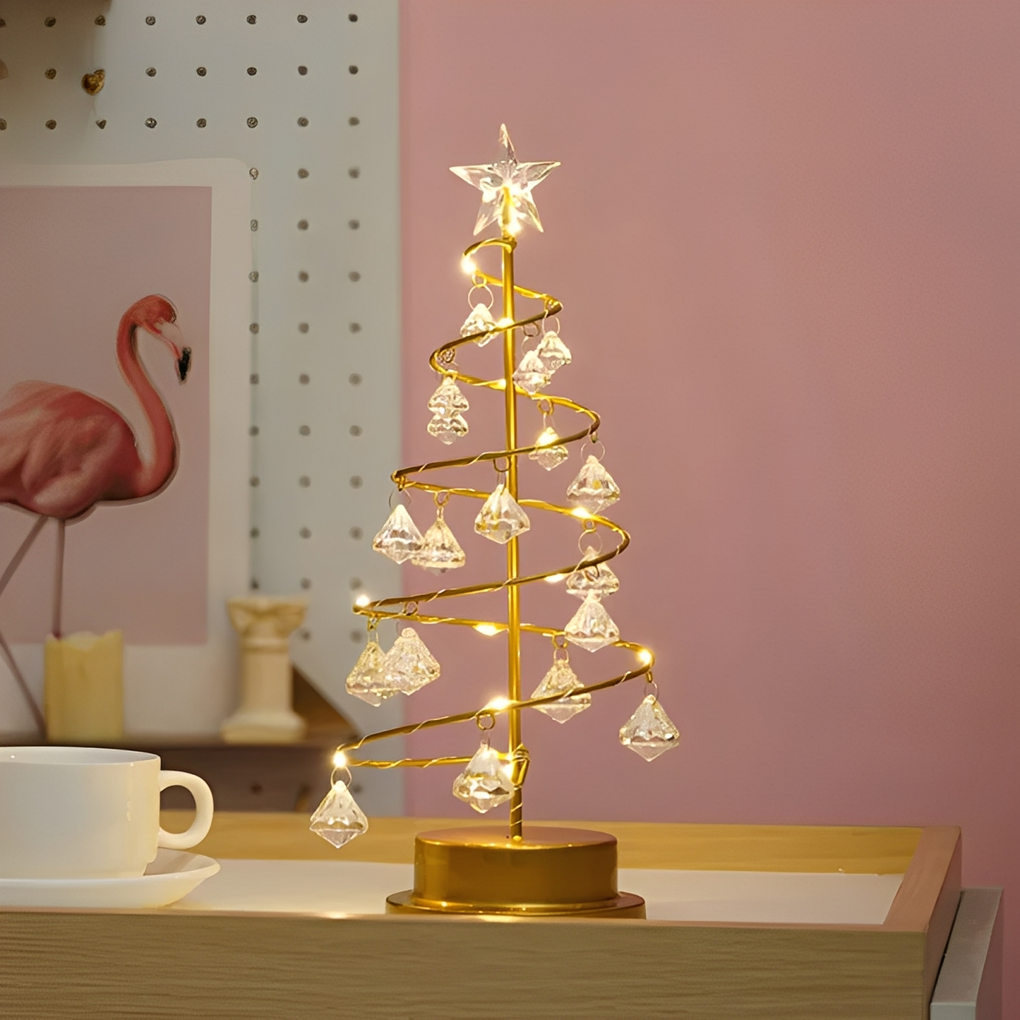 Yamira – Kristall Weihnachtsbaum LED-Lichterkette
