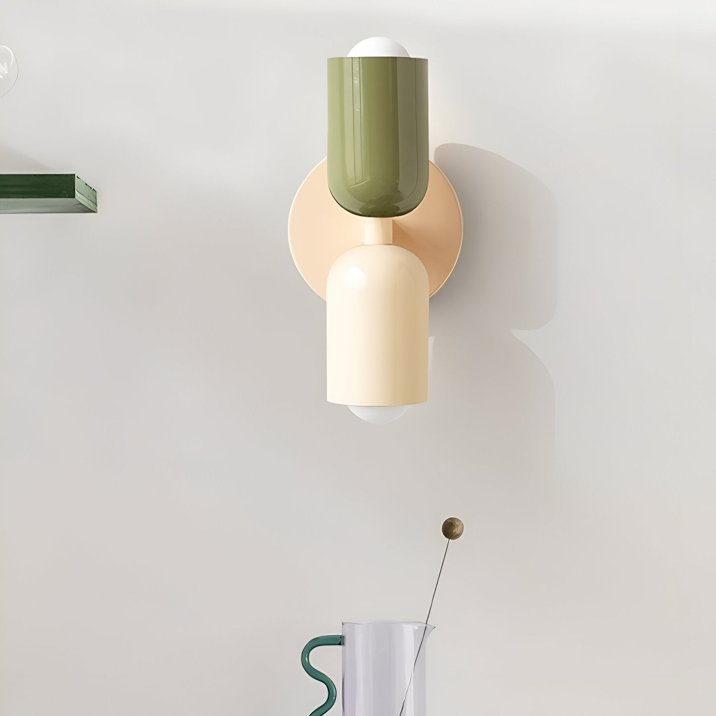 Cleah – Moderne Wandlampe mit zwei Eisenköpfen