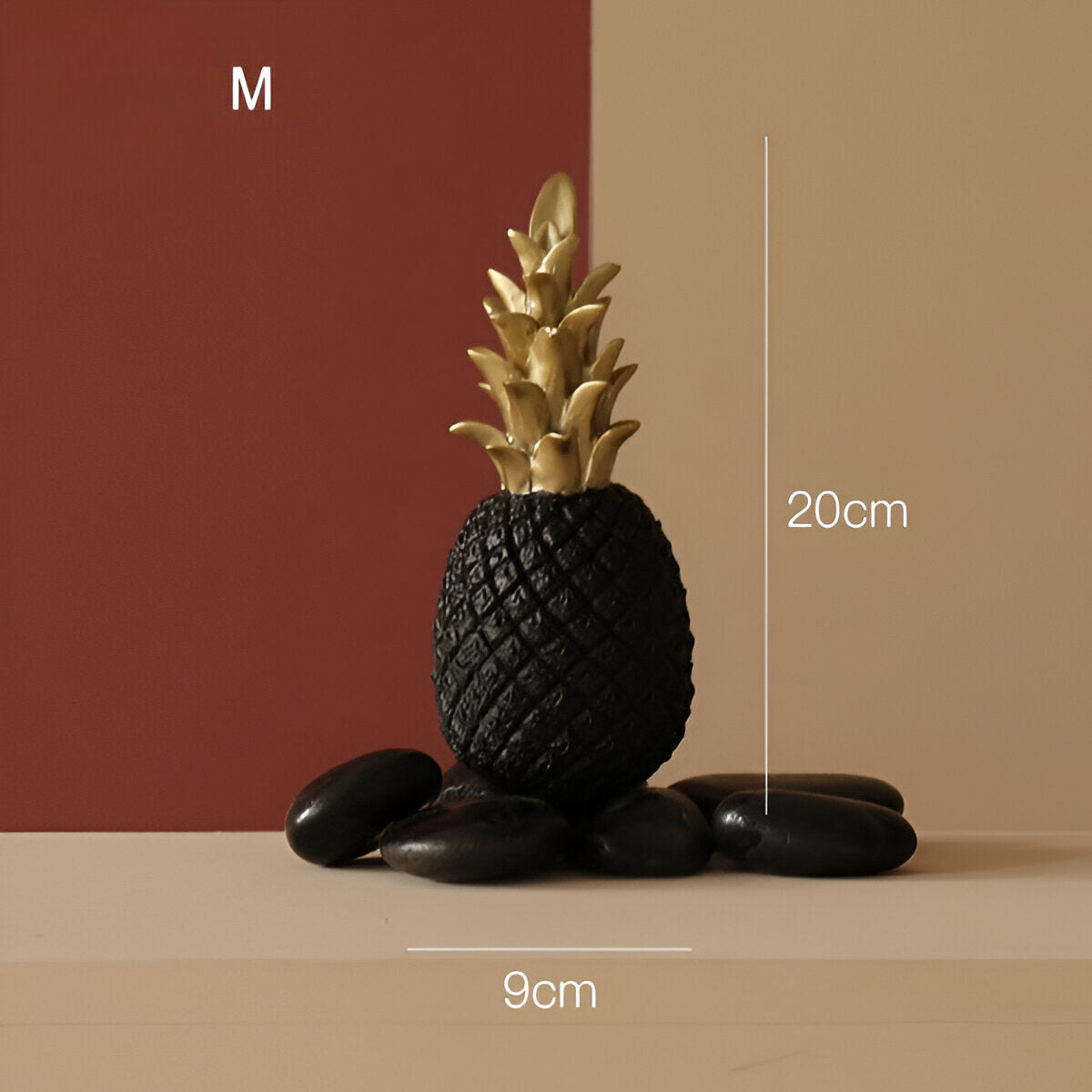 Phineas – Schicke Ananas-Dekoration aus Harz für sommerliche Wohnhighlights