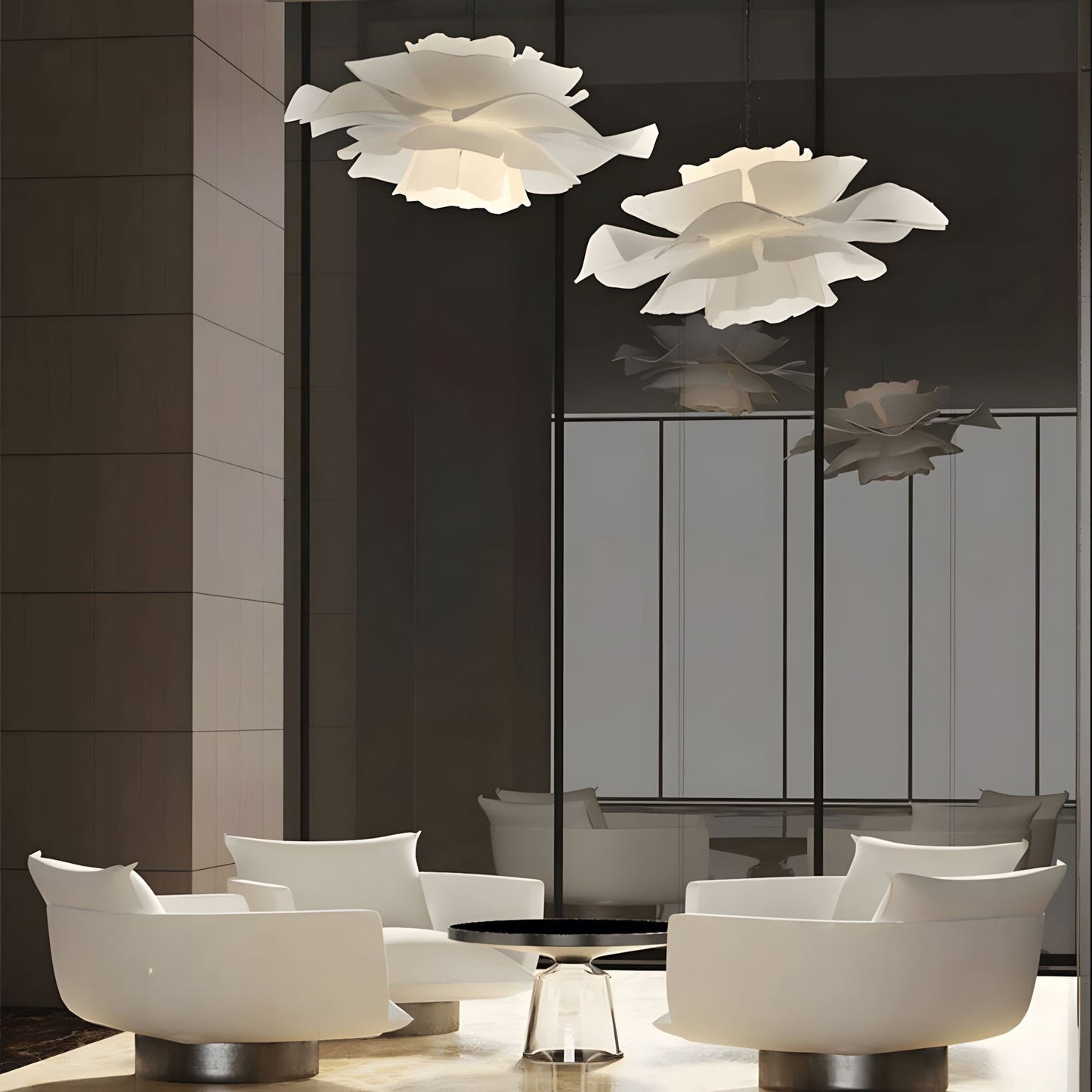 Blooming Brilliance - Moderne florale Pendelleuchte