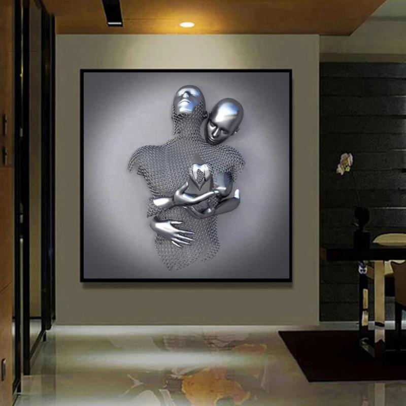 HerzKunst – 3D-Wandbild mit Liebesmotiv