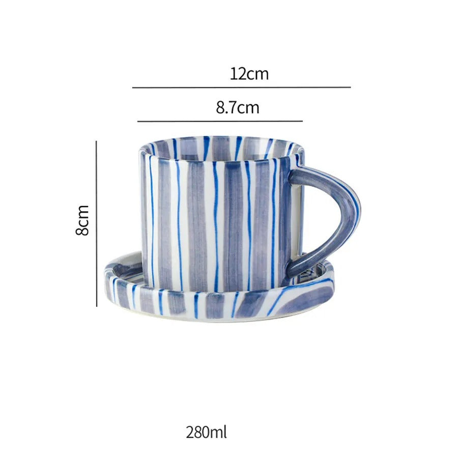 Elena – Retro Keramik Kaffeetasse