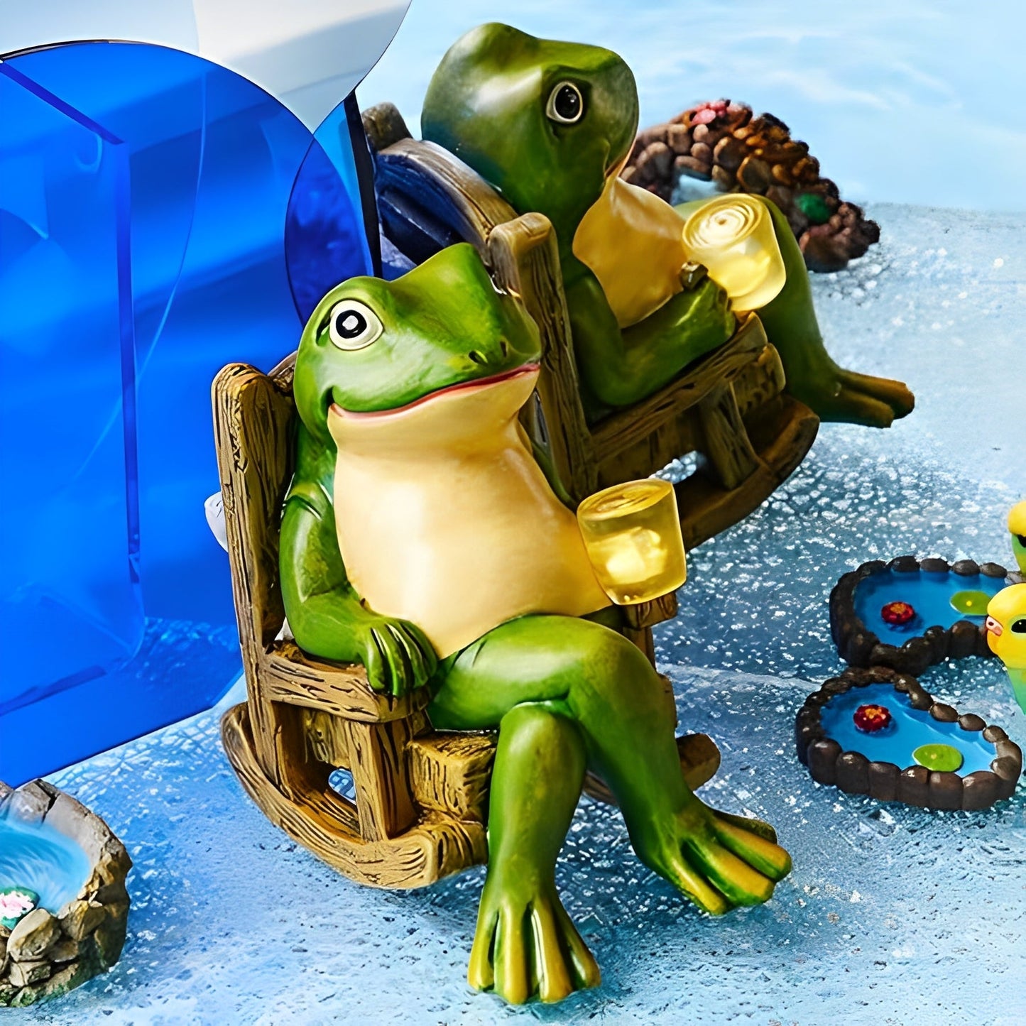 Frilo – Spaßige Frosch-Solarfigur