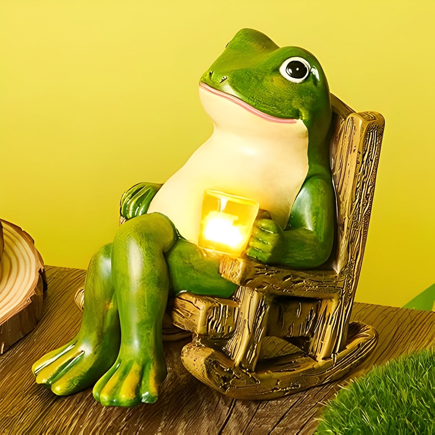Frilo – Spaßige Frosch-Solarfigur