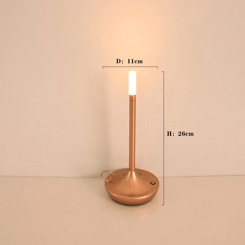 Elina – Tragbare Retro-Tischlampe mit Kerzenlicht-Effekt