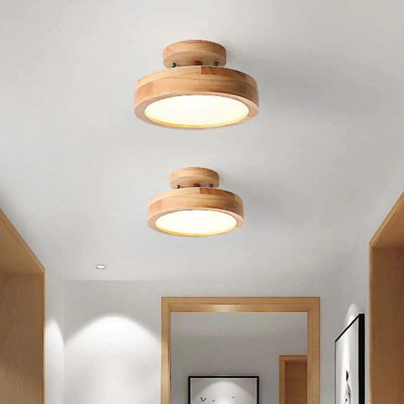 HolzGlanz – Moderne Deckenlampe aus Holz