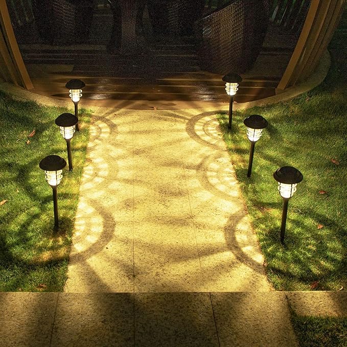 Miyu – Solar-LED-Licht für den Garten im Streifenstil