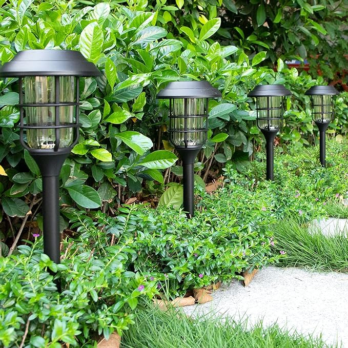 Miyu – Solar-LED-Licht für den Garten im Streifenstil