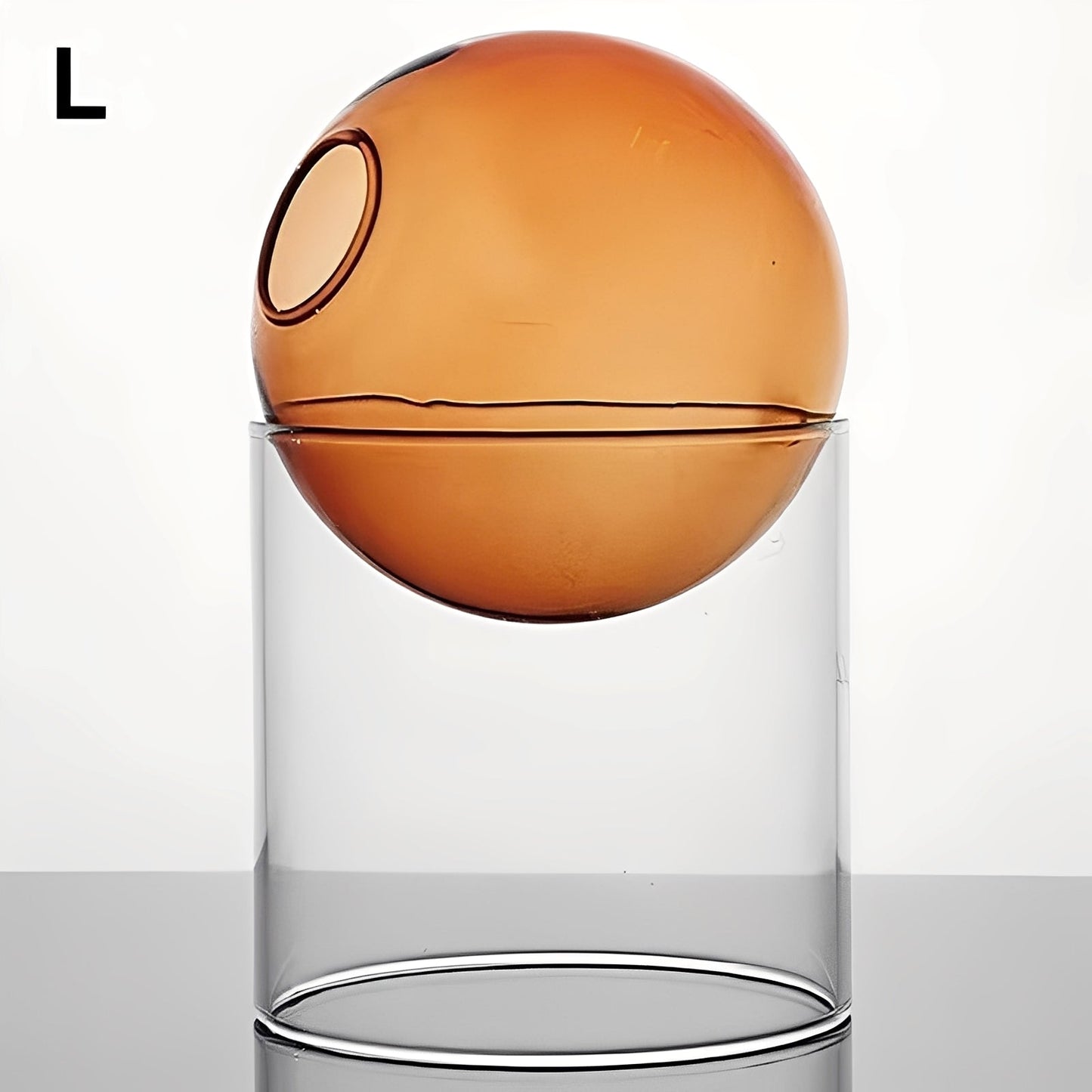 Amira – Farbige Glas Kugelvase Deko